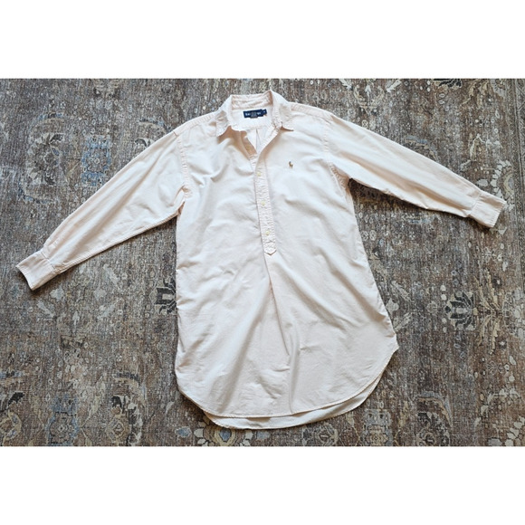 Polo Ralph Lauren Stripe Oxford Shirt Dress Pink/White S Preppy Designer - Picture 5 of 10